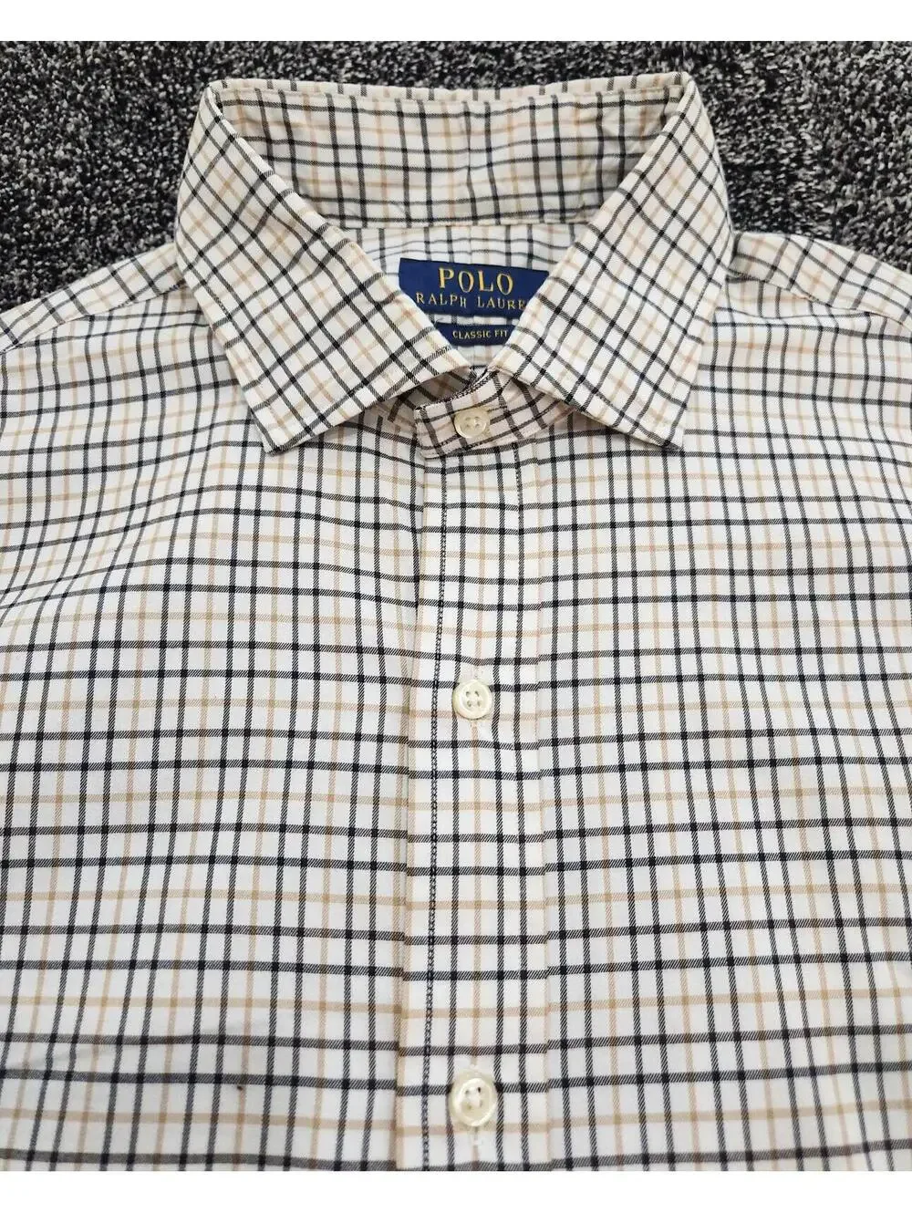 Polo Ralph Lauren Large Button-Down Shirt Plaid Long Sleeve Classic Fit Cotton